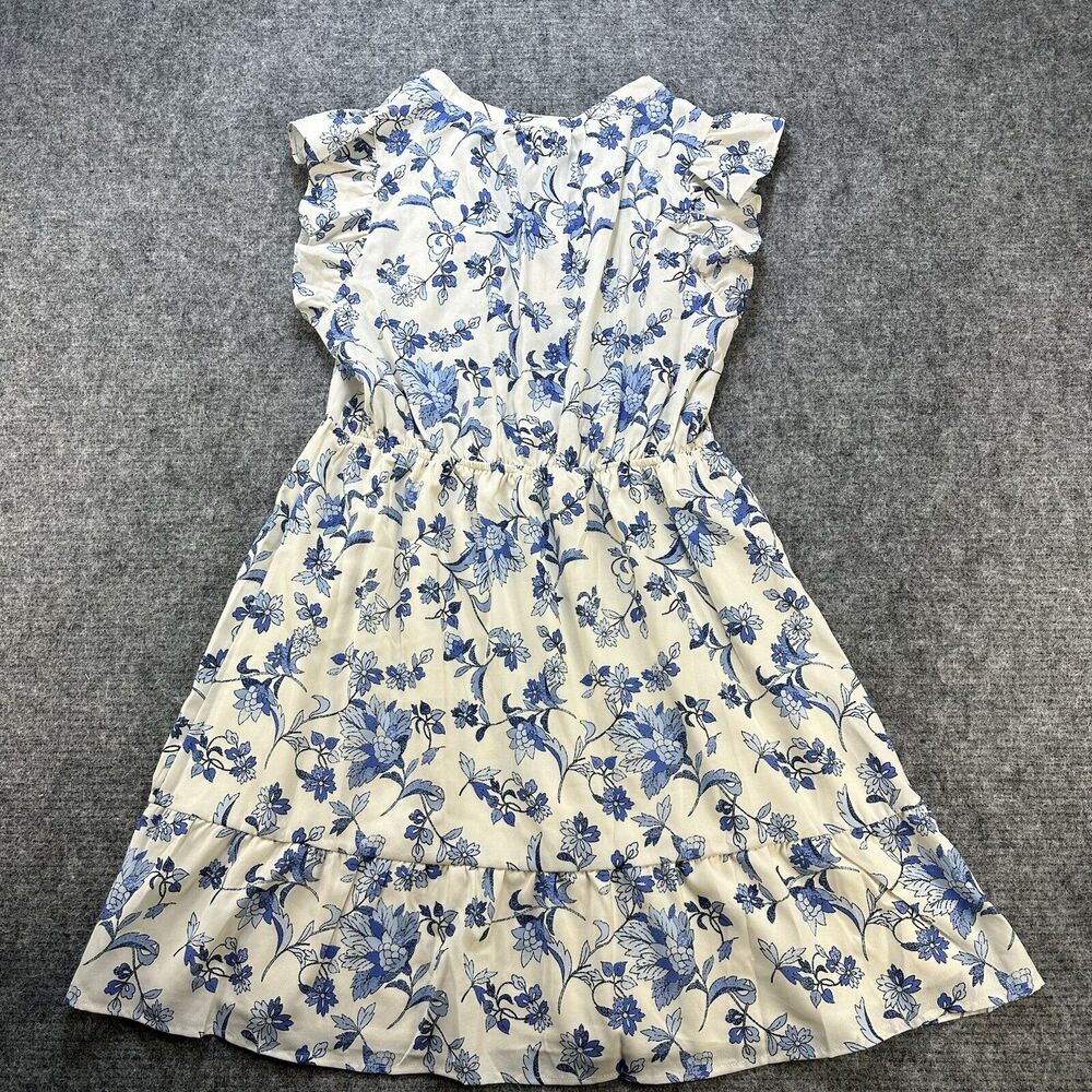 Love and Promises Dress Women Large Blue Floral Ruffles Lace Bohemian Boho Lined - Picture 11 of 13